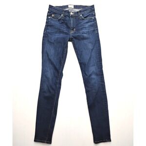 Hudson Jeans Nico‎ Mid Rise Super Skinny Dark Wash Denim 27 Womens Fits 28x29